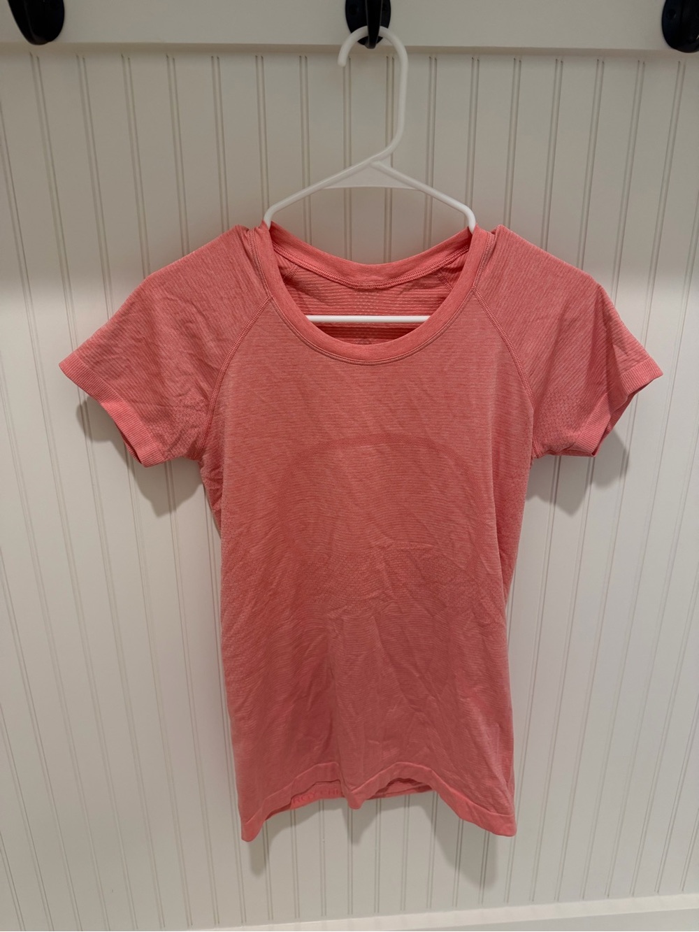lululemon athletica Coral Pink Short Sleeve Athletic Tee